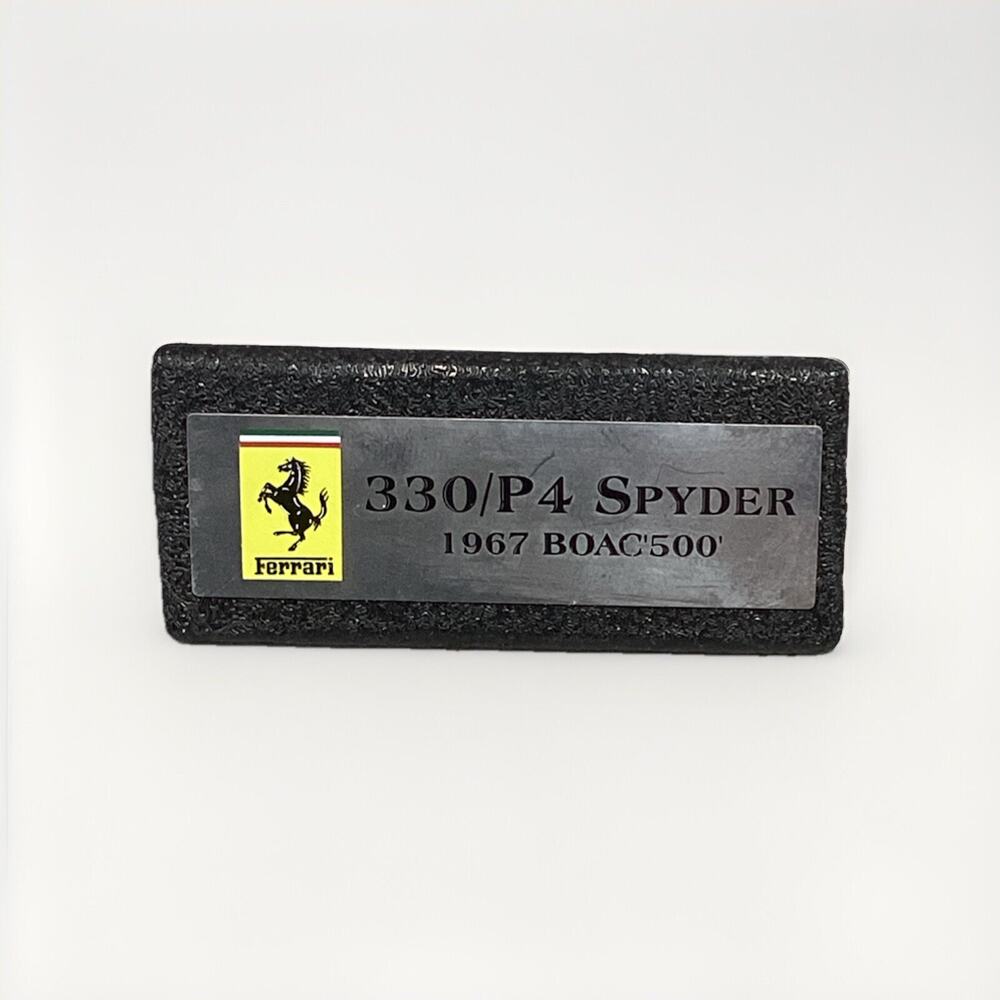 GMP Masterpiece Collection Plaque For 1967 BOAC 500 Ferrari 330/P4 Spyder